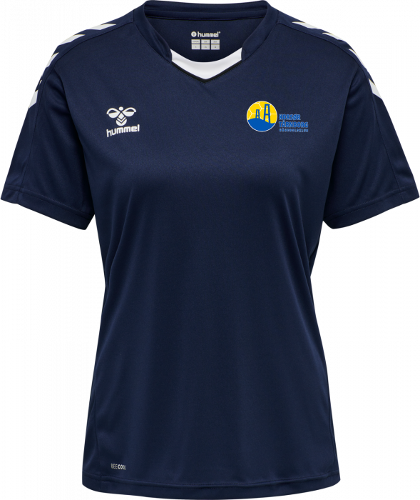 Hummel - Korsør/tårnborg Håndbold Trænings T-Shirt Dame - Marine & hvid